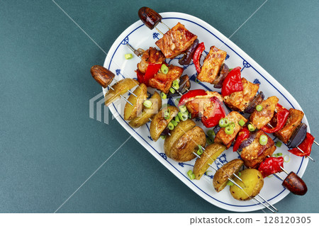 Meat and Vegetable Kebabs. Meat and Vegetable Kebabs. 128120305