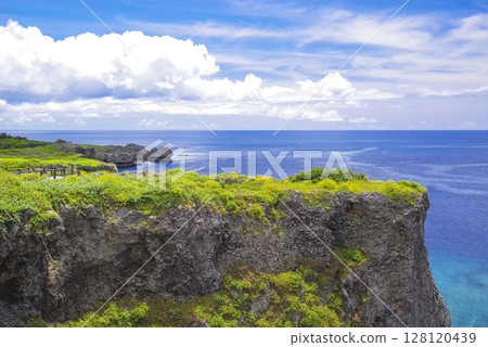 沖繩萬座毛的美麗海 沖繩萬座毛的美麗海 128120439