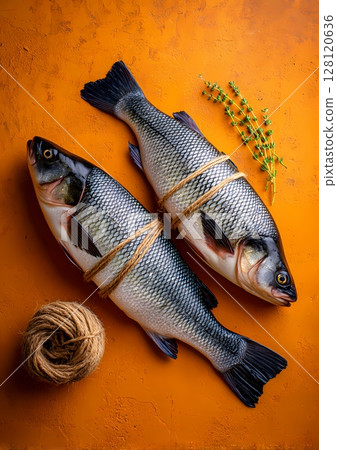 好吃的海鮮漁獲和海魚 128120636