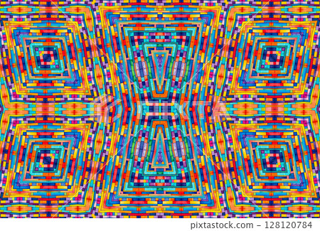 Background with bright colorful abstract pattern 128120784