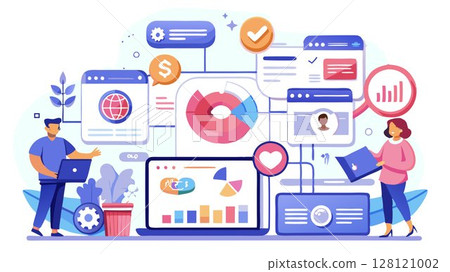 A transparent social media management agency concept emphasizing open communication, clear reporting, and measurable results, building trust and fostering long-term relationships with clients through A transparent social media management agency concept emphasizing open communication, clear reporting, and measurable results, building trust and fostering long-term relationships with clients through 128121002