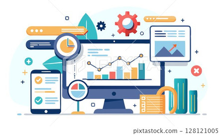 A results-oriented web development agency concept focusing on data-driven design, search engine optimization (SEO), and conversion rate optimization (CRO) techniques, helping clients achieve measurab A results-oriented web development agency concept focusing on data-driven design, search engine optimization (SEO), and conversion rate optimization (CRO) techniques, helping clients achieve measurab 128121005