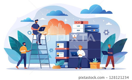 A scalable cloud storage service concept offering flexible storage plans, adaptable solutions, and the ability to manage storage capacity easily, catering to businesses of all sizes and supporting th A scalable cloud storage service concept offering flexible storage plans, adaptable solutions, and the ability to manage storage capacity easily, catering to businesses of all sizes and supporting th 128121234