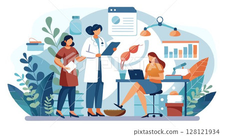 Gynecologists provide comprehensive care throughout a woman's life, from adolescence to menopause and beyond. 128121934