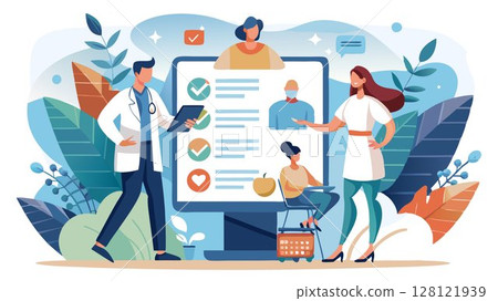 Personalized recommendations based on individual risk factors and health history are provided to promote well-being. 128121939