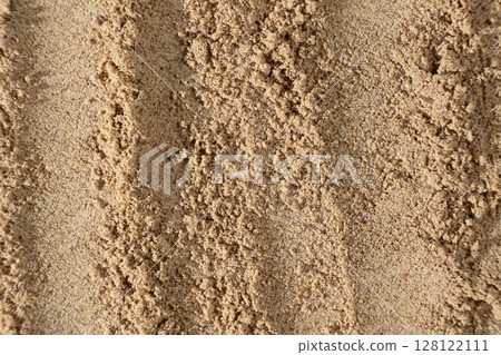 Flax Meal Powder Macro Background. Healthy Vegan Superfood. Flax Meal Powder Macro Background. Healthy Vegan Superfood. 128122111