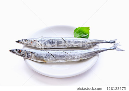 鹽漬秋刀魚 鹽漬秋刀魚 128122375