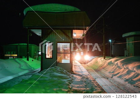 從青森縣弘前市弘南鐵道千禧年站眺望 128122543