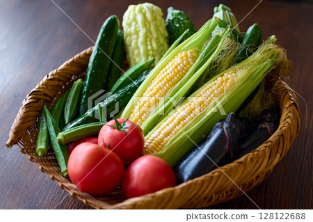 濾鍋裡的夏季蔬菜 128122688