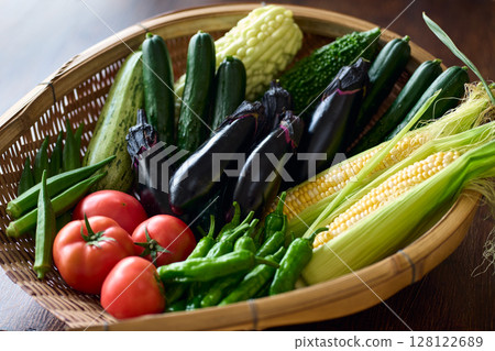 濾鍋裡的夏季蔬菜 128122689