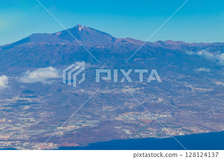 Aerial view of Tenerife, the largest of the Canary islands, Spain 128124137