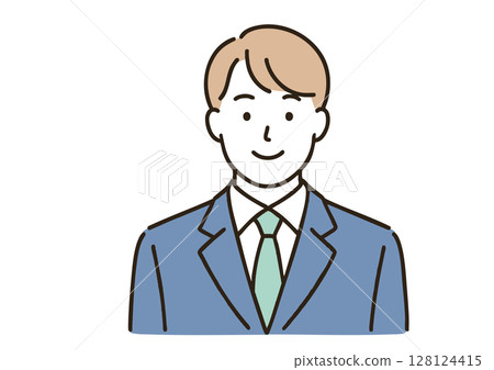 穿西裝的微笑年輕人 128124415