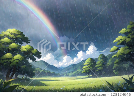 Rainbow and Rain Rainbow and Rain 128124646