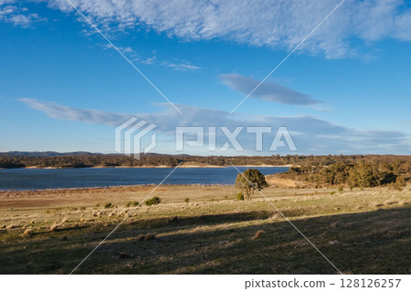 Merrimu Reservoir in Victoria Australia 128126257