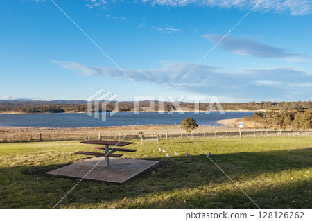 Merrimu Reservoir in Victoria Australia 128126262