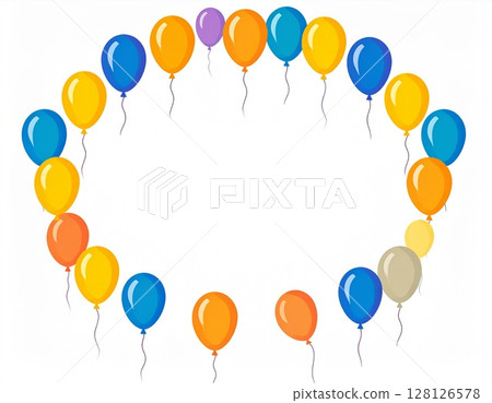 彩色氣球 128126578