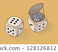 Dice with mechanism 128126812