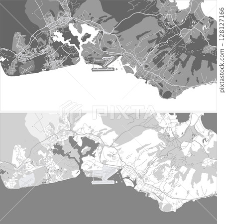 Layered editable vector illustration outline of Honolulu,United States. Layered editable vector illustration outline of Honolulu,United States. 128127166