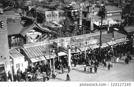 Old photo, 1918-1933, Suitengu Shrine, Kakigaracho, Nihonbashi, Tokyo 128127189