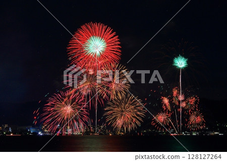 琵琶湖煙火大會（滋賀縣大津市）點亮夏日夜空 128127264