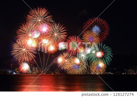 琵琶湖煙火大會(滋賀縣大津市)點亮夏日夜空 琵琶湖煙火大會(滋賀縣大津市)點亮夏日夜空 128127274