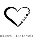 heart in the form of a puzzle 128127563