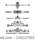 vintage style of decorative borders, frame 128127564
