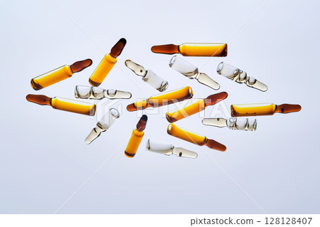 Various medications in ampoules for injection. Various medications in ampoules for injection. 128128407