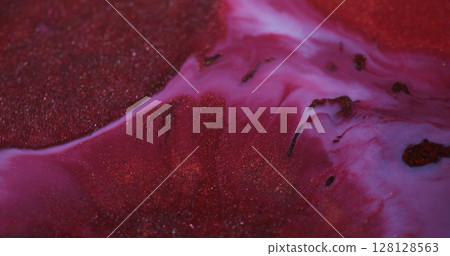 Color mix. Paint background. Defocused red purple pink chemical liquid flowing maroon stains floating on creative art abstraction. Color mix. Paint background. Defocused red purple pink chemical liquid flowing maroon stains floating on creative art abstraction. 128128563