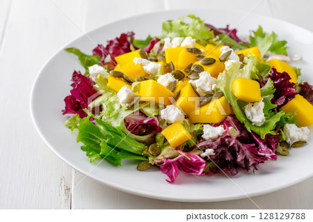 Mango Goat Cheese Salad Mango Goat Cheese Salad 128129788