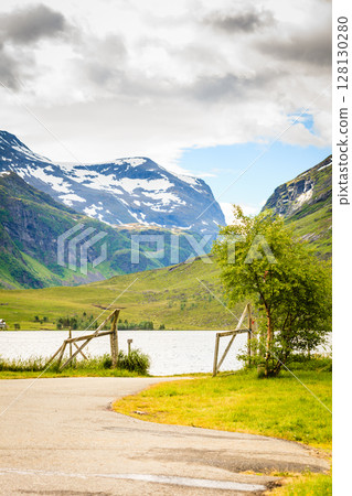 Mountains summer landscape in Norway. 128130280