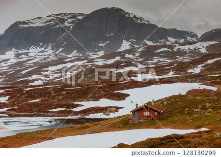 Norway scenic mountain landscape. 128130299