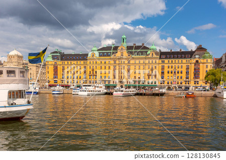 Strandvagen Waterfront View, Stockholm, Sweden Strandvagen Waterfront View, Stockholm, Sweden 128130845