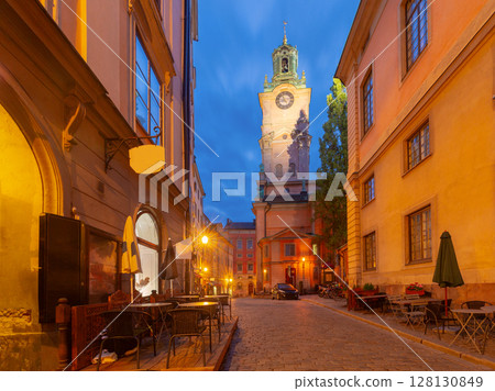 Storkyrkan Cathedral at Dawn, Stockholm, Sweden Storkyrkan Cathedral at Dawn, Stockholm, Sweden 128130849
