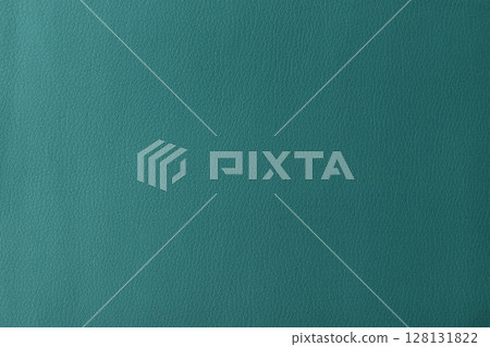 Texture of genuine leather, artificial leatherette blue background 128131822