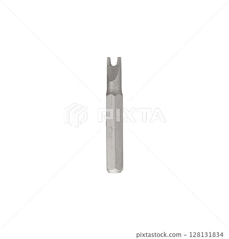 Iron bit for screwdriver and drill on Isolated on a white background Iron bit for screwdriver and drill on Isolated on a white background 128131834