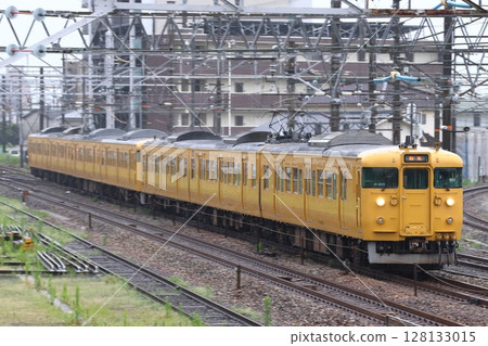 [JR-W] Sanyo Main Line 115 series train (Okayama area: Aioi bound) 128133015