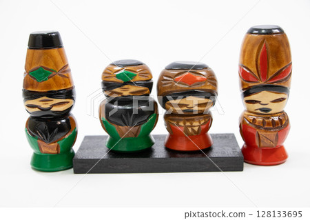 Ainu wooden doll 128133695