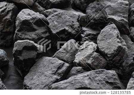 Black coal for fossil energy 128133785
