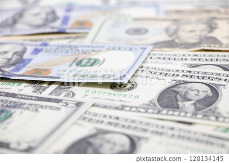 Dollar banknotes 128134145