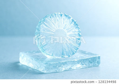 玻璃與寶石製成的奇幻食物：水晶水果與糖果－鳳梨 128134498