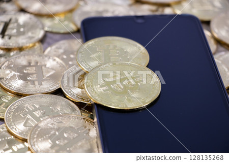 Cryptocurrency smartphone 128135268