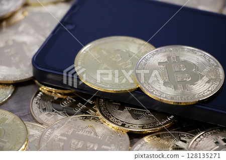 Cryptocurrency smartphone 128135271