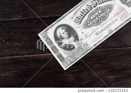 US greenback dollar paper money 128135353
