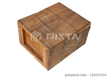 Ammunition wooden crate 128135354