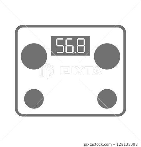 Simple weight scale vector icon_03 128135398