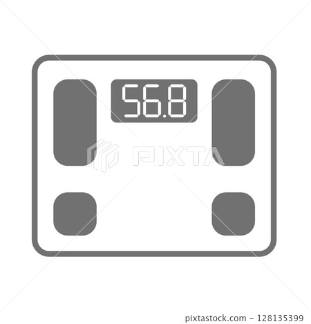 簡單的體重計向量圖示_04 128135399