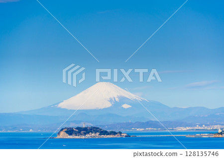 Fuji and Enoshima 128135746