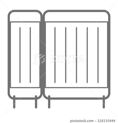 Simple screen vector icon_03 128135849