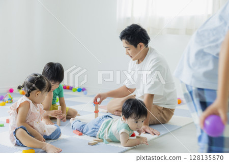 Children playing indoors Children playing indoors 128135870